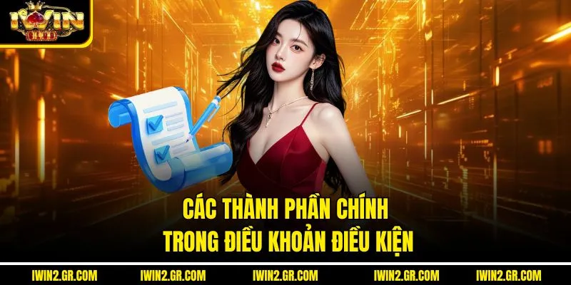 Các thành phần chính trong điều khoản điều kiện